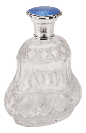 Antique Regency Silver and Cut Glass Scent Bottle from Mappin & Webb, London, 1812