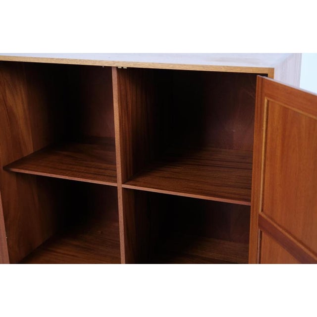Mahogany Cabinet Module with Brass Handles by Christian Hvidt for Søborg Møbelfabrik, 1960s For Sale - Image 9 of 13