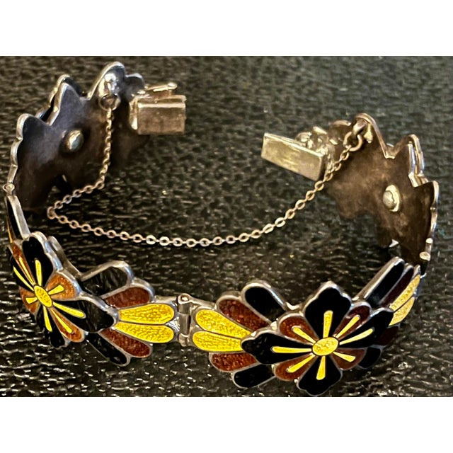1950s Margot De Taxco Enamel Jewelry Set For Sale - Image 10 of 10