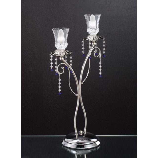 Not Yet Made - Made To Order Fenice Crystal Table Lamp in Polished Chrome and Glass by Aggiolight For Sale - Image 5 of 8