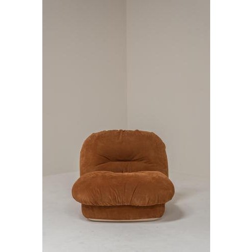 Jumbo Lounge Chairs attributed to Alberto Rosselli for Saporiti Italia, Italy, 1970s, Set of 2 For Sale - Image 12 of 16