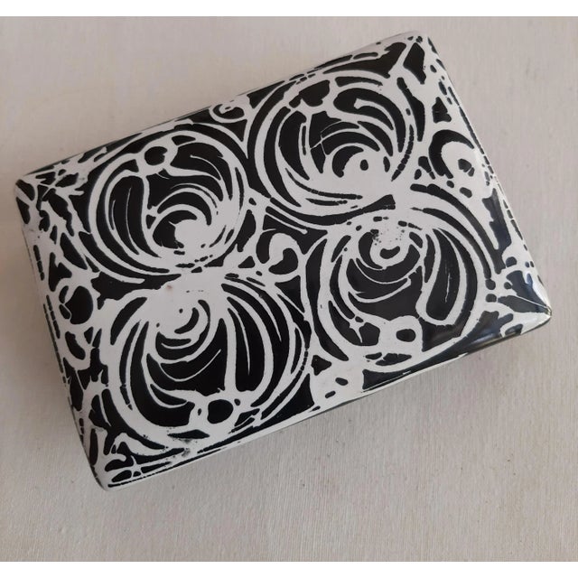 Black Italian Trinket Box by Raymor Bitossi For Sale - Image 8 of 9