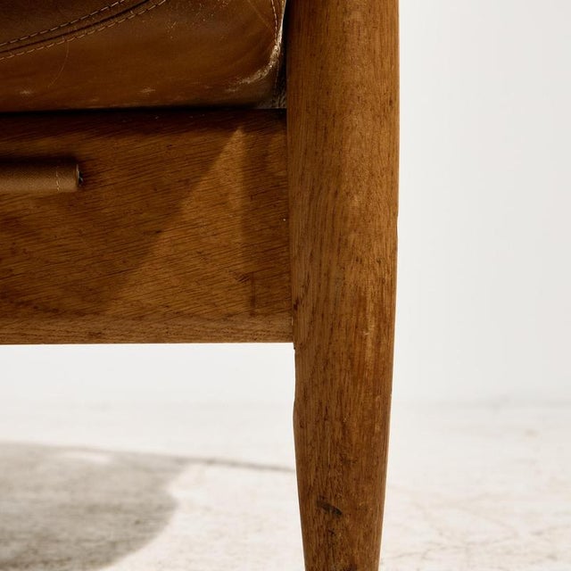 Danish Leather Lounge Chair, 1960s For Sale - Image 6 of 18