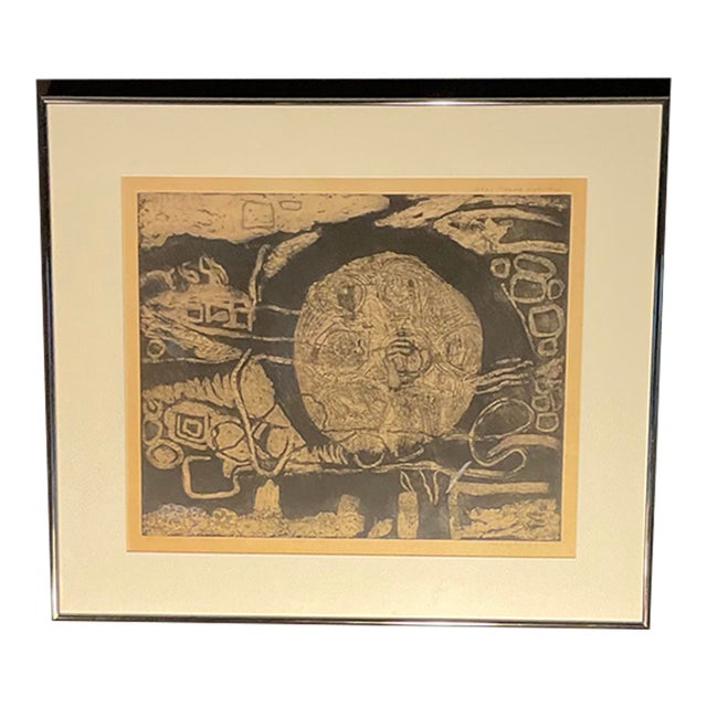 1965 Primeval by Memphis Wood Artwork Etching Lithograph Signed and Numbered 8/25 For Sale