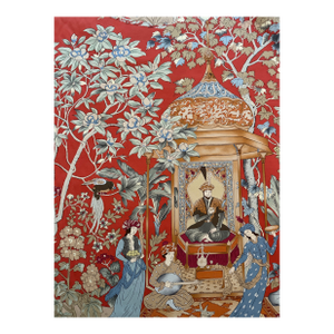 Cowtan & Tout 3 Yards Taj Pahari Cotton Fabric Red