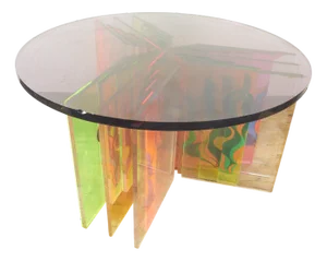 Space Age Acrylic Glass Coffee Table, 1970s
