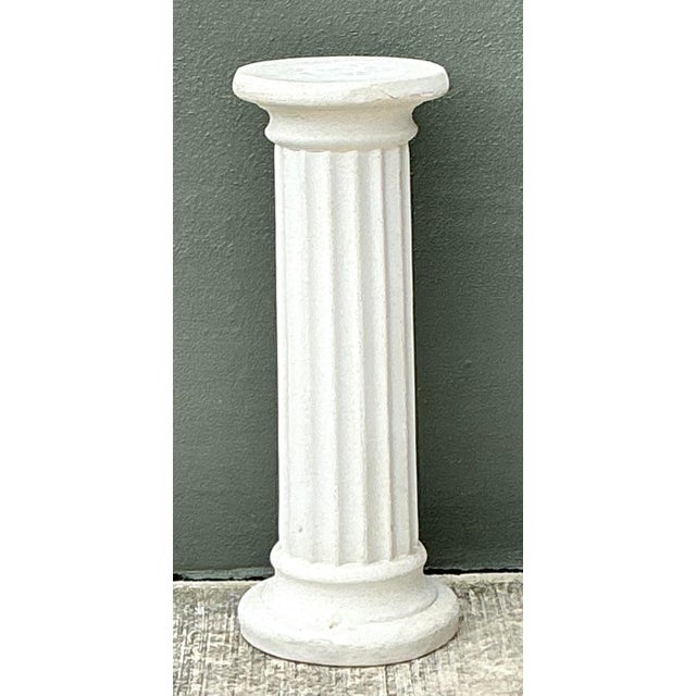 Vintage Cast Concrete Column Pedestal For Sale - Image 4 of 12