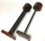 Amber Late 20th Century Fabulous Pair of Jan Barboglio 29” Tall Iron and Amber Glass Hurricanes For Sale - Image 8 of 12