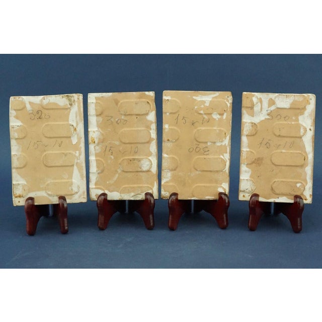 Majolica Tiles with Snow White and the Dwarfs by Leonello Donnini, 1920s, Set of 4 For Sale - Image 18 of 18