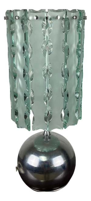 Frosted Glass Zero Quattro Lamp by Max Ingrand for Fontana Arte, 1970s
