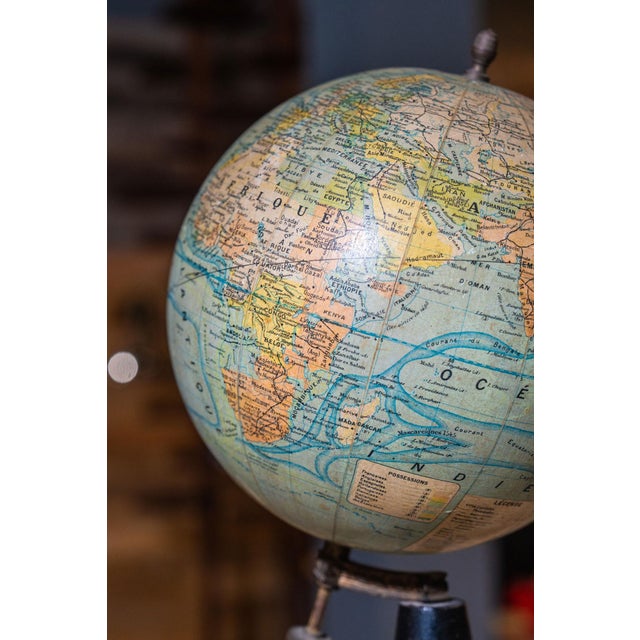 Antique Globe from J. Forest, 1890s, in Very Good conditions. Designed 1890 to 1919 This piece has an attribution mark, I...