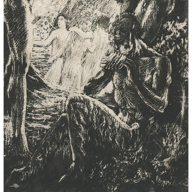 Raphaël Drouart, The Awakening of the Fauns, 1920s, Etching For Sale - Image 6 of 11