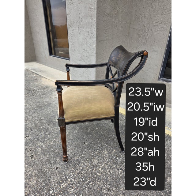 English Regency Style Chinoiserie Decorated Chair For Sale - Image 10 of 13