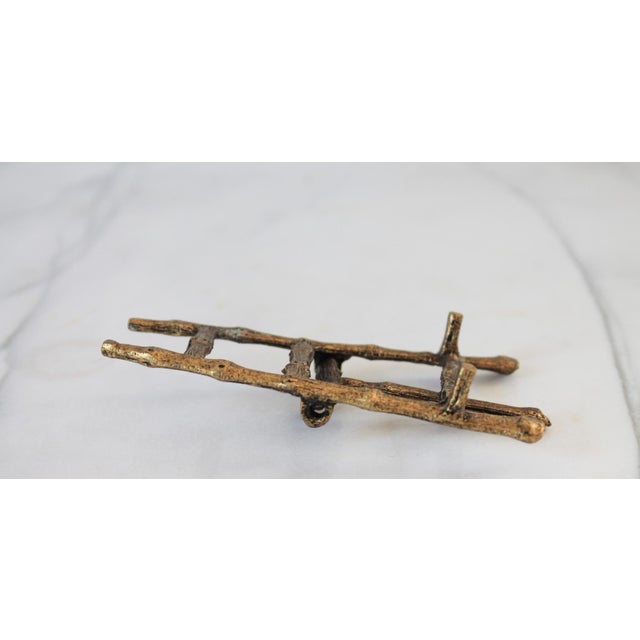 Metal Vintage Faux Bamboo Art Easel For Sale - Image 7 of 9