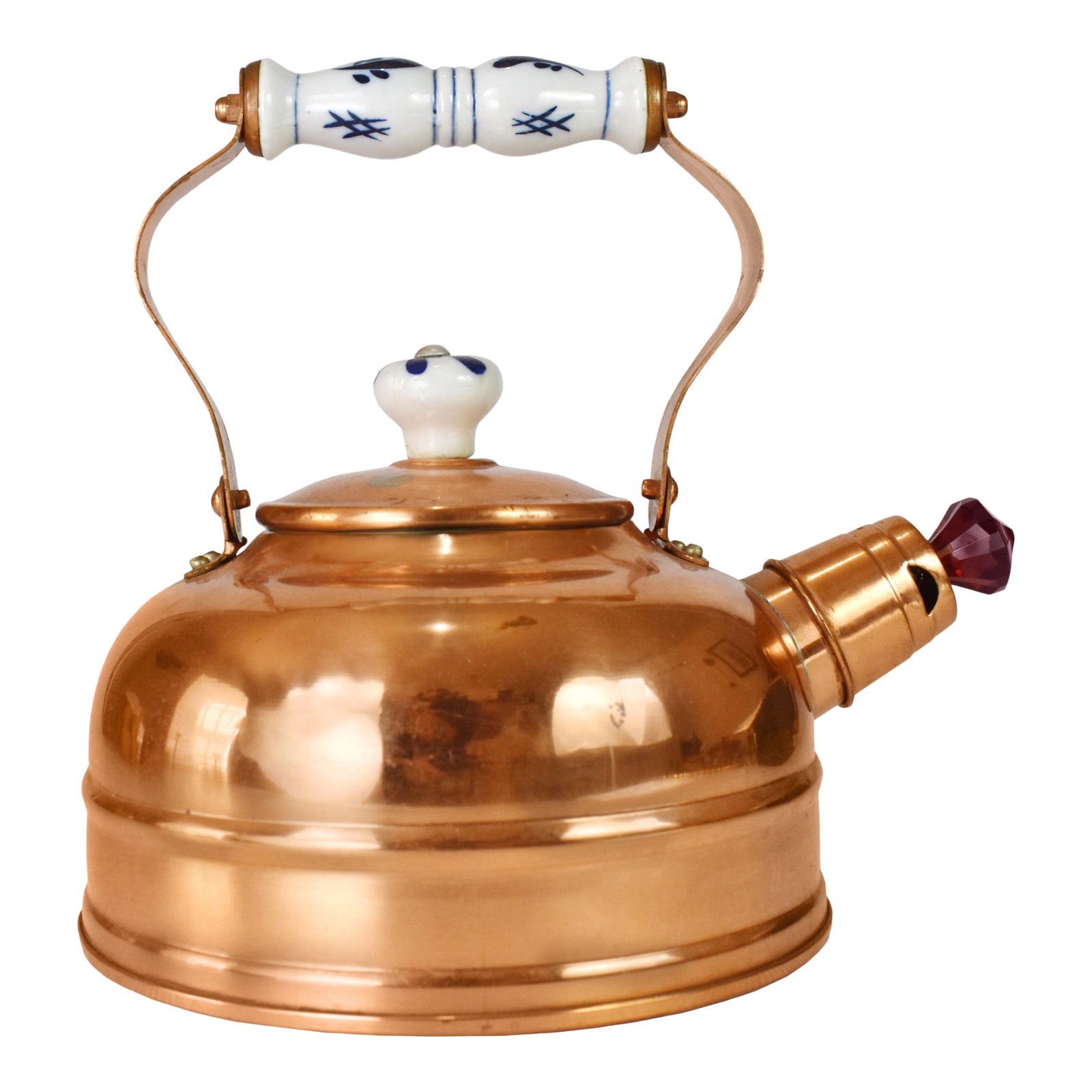 1970s Vintage Copper Tea Kettle Chairish