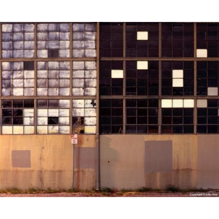 Contemporary Night Photograph "Window Mosaic" by John Vias For Sale