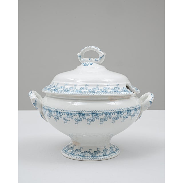 20th Century Belgian Special Edition Porcelain Tureen With Lid For Sale In Greensboro - Image 6 of 18