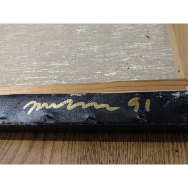 Pop Art Christopher Makos, Chris Makos Original Gold Silkscreen Painting of Salvador Dali Pop Art, 1991 For Sale - Image 3 of 4