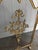 Victorian Style Brass Floral Bouquet Fireplace Screen For Sale - Image 4 of 7