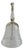 Mid-20th Century Etched Crystal Dinner Bell For Sale