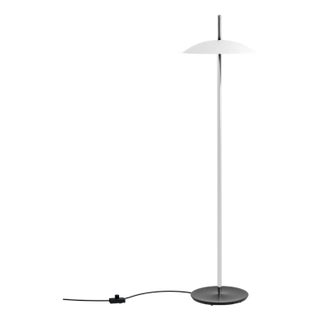 Signal Floor Lamp / Reading Light, White & Nickel, by Souda, Modern, Minimal, Plug In For Sale
