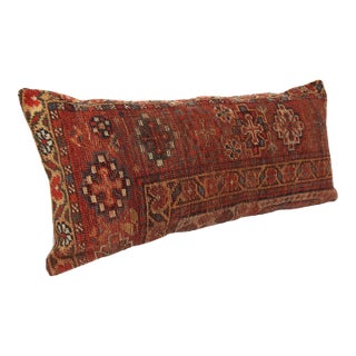 Antique Oriental Handmade Tribal Rug Pillow Cover -16'' X 34'' For Sale