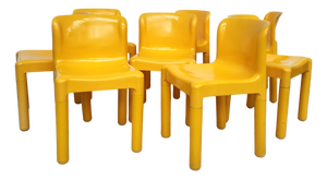 Model 4875 Chairs by Carlo Bartoli for Kartell, 1970s, Set of 8