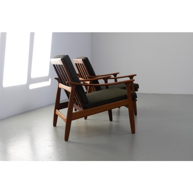 1960s Danish Modern Teak Lounge Chairs, 1960s, Set of 2 For Sale - Image 5 of 18