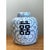 Hollywood Regency Vintage Double Happiness Blue and White Ceramic Jar For Sale - Image 3 of 12