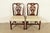 An outstanding pair of Georgian or Chippendale style side chairs or dining chairs By Baker Furniture USA, Circa 1980s...