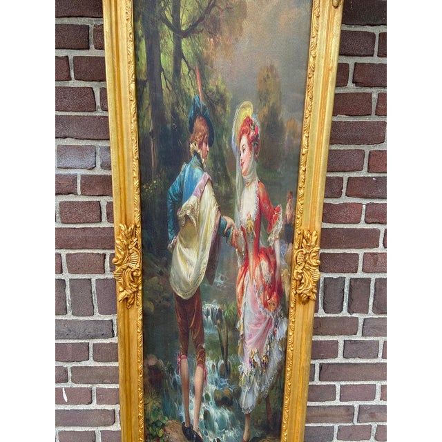 Add a touch of French romance and elegance to your interior with this striking Louis XVI-style framed wall artwork,...