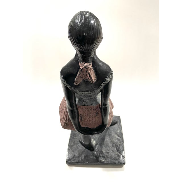 1980s S Eylanbekov Alva Museum Hand Painted Petite Danseuse Contemporary Bronze Sculpture For Sale - Image 9 of 14