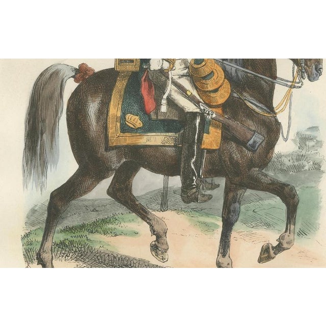 After Horace Vernet, Napoleon I Dragoon of the Imperial Guard on Horseback, 1843, Paper For Sale - Image 3 of 10