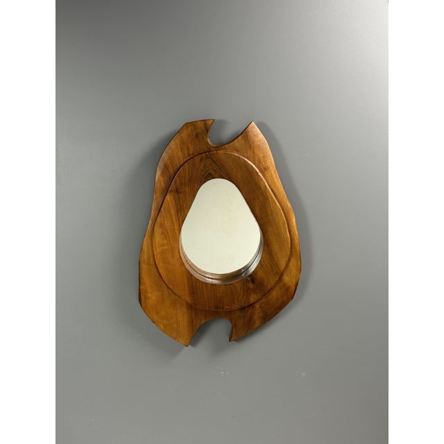 Mid-Century Biomorphic Wall Mirror, France, 1960s For Sale - Image 12 of 15