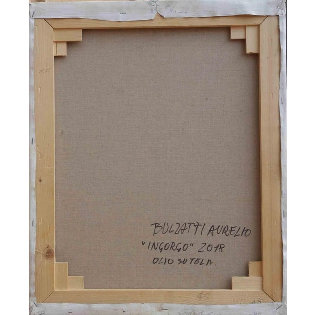 Ingorgo is an original painting realized by the Italian contemporary artist Aurelio Bulzatti in 2018. A unique perfect...