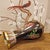Metal Vintage Chinese Cloisonné Meiping Vase | Black Ground Phoenix & Peony Motif With Stand For Sale - Image 7 of 9