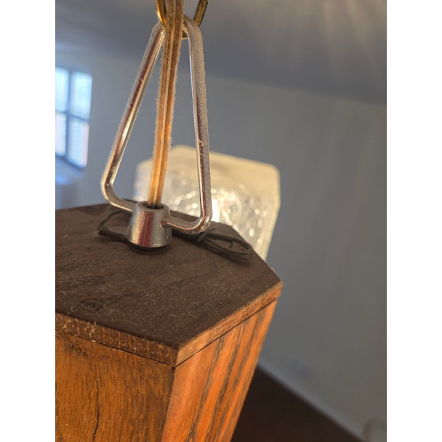 Fredrick Ramond Vintage 70s Space Age Brutalist "Ice Cube" Pendant Light Chandelier For Sale - Image 4 of 6