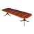 Traditional Mahogany Scallop Cornered Dining Table by Leighton Hall Made-To-Order For Sale