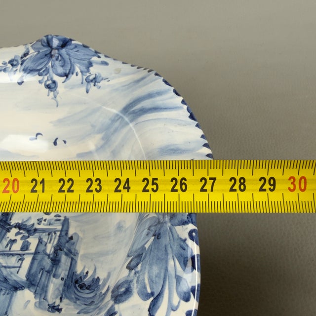 Albisola Majolica Centerpiece Bowl by F. Piera For Sale - Image 9 of 11