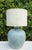 Art Deco Vintage Handcrafted Geometric Table Lamp + Shade For Sale - Image 3 of 12