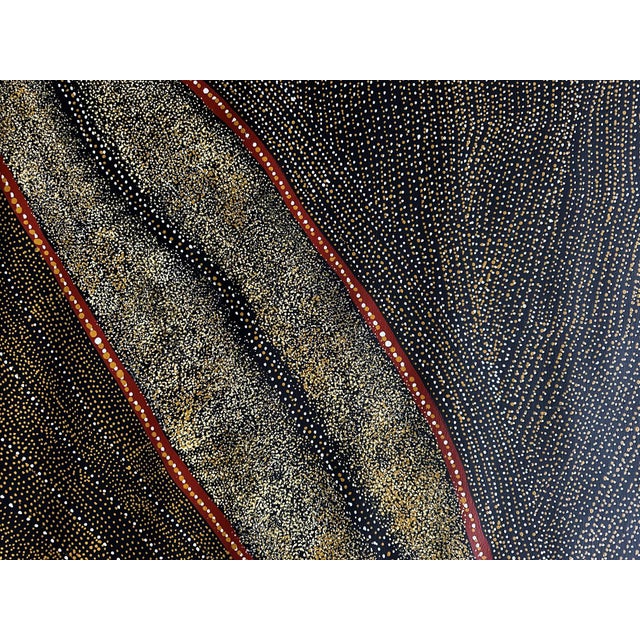 Rare Large Australian Aboriginal Painting by Kathleen Petyarre For Sale - Image 11 of 12