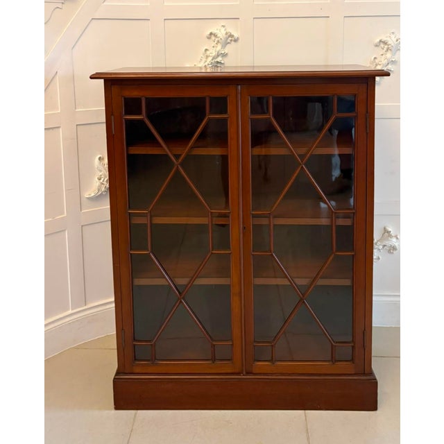 Antique Victorian Mahogany Glazed Bookcase, 1880 For Sale - Image 14 of 14