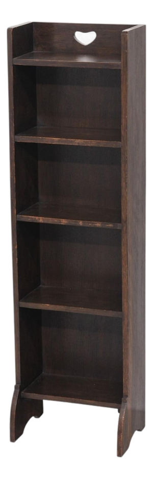 Heart Narrow Open Bookcase in Oak from Liberty & Co., 1905