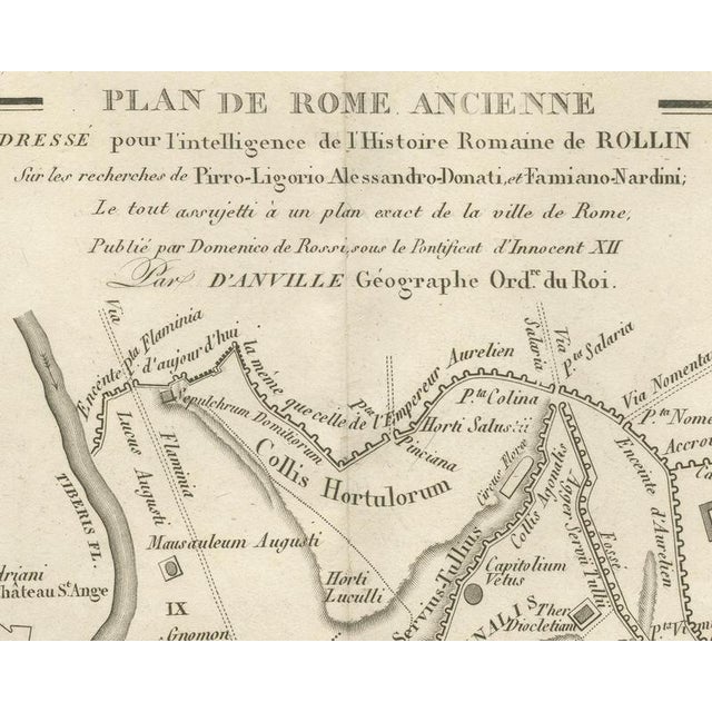 Plan of Ancient Rome with the Fourteen Augustan Regions, 1818 For Sale - Image 4 of 8