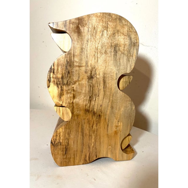 1990s Quality Original Handmade Carved Wood George Rogers Bandsaw Jewelry Box Teardrop For Sale - Image 12 of 12