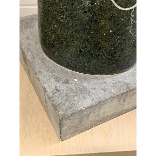 1957 Green Marble Sculpture Stanley Lewis For Sale In Palm Springs - Image 6 of 12