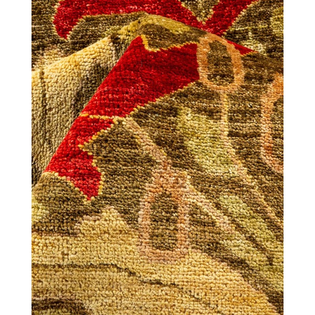 Textile Arts & Crafts Collection Hand-Knotted Area Rug - Red Collection 10' 2" x 13' 9" For Sale - Image 7 of 9