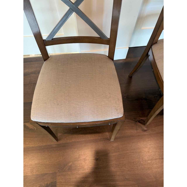 Contemporary Set of 6 Vintage Attributed Grange Dining Side Chairs For Sale - Image 3 of 10