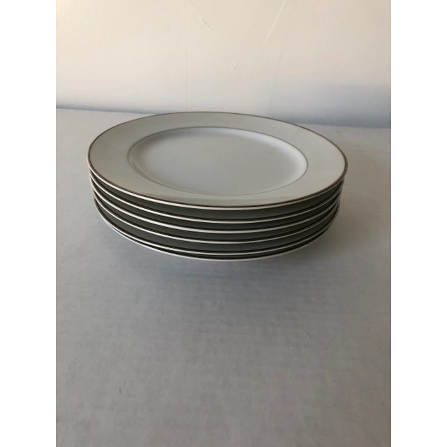 Ceramic Midcentury Style Mikasa Narumi Celebrity Fina China Set of 6 Salad Plates For Sale - Image 7 of 7