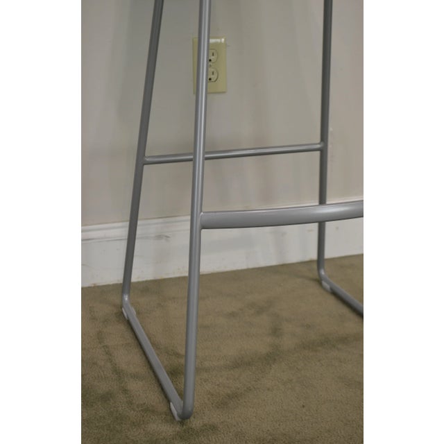 Brown Steelcase Coalesse Enea Lottus Set 4 Sculpted Sled Barstools For Sale - Image 8 of 13